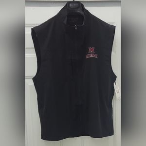 BOXERCRAFT "MIAMI" MEN'S BLACK POLYESTER STRETCH WOVEN VEST SIZE 2XL NWT $50